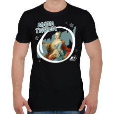 PRINTFASHION Mária Terézia - Férfi póló - Fekete