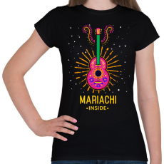 PRINTFASHION Mariachi - Női póló - Fekete