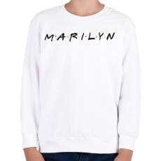 PRINTFASHION Marilyn - Gyerek pulóver - Fehér