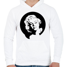 PRINTFASHION marilyn monroe - Férfi kapucnis pulóver - Fehér férfi pulóver, kardigán