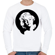 PRINTFASHION marilyn monroe - Férfi pulóver - Fehér férfi pulóver, kardigán
