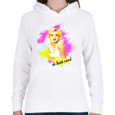 PRINTFASHION marilyn monroe - Női kapucnis pulóver - Fehér női pulóver, kardigán