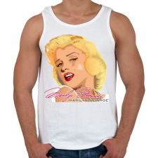 PRINTFASHION marilyn-monroe-png-621469 - Férfi atléta - Fehér atléta, trikó