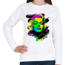 PRINTFASHION marilyn-monroe-png - Női pulóver - Fehér női pulóver, kardigán