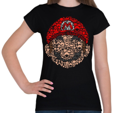 PRINTFASHION Mario - Női póló - Fekete női póló