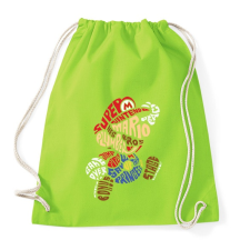 PRINTFASHION Mario - Sportzsák, Tornazsák - Limezöld tornazsák