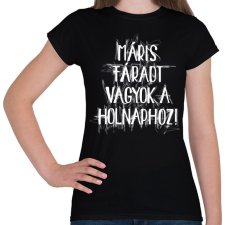 PRINTFASHION Máris fáradt vagyok a holnaphoz! - Női póló - Fekete női póló
