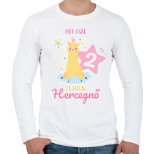 PRINTFASHION Máris hercegnő - Számmal - Férfi hosszú ujjú póló - Fehér férfi póló