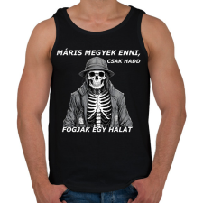 PRINTFASHION Máris megyek enni... - Férfi atléta - Fekete atléta, trikó