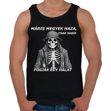 PRINTFASHION máris megyek haza, csak... - Férfi atléta - Fekete atléta, trikó