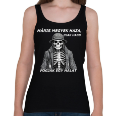 PRINTFASHION máris megyek haza, csak... - Női atléta - Fekete