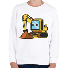 PRINTFASHION Markológép - Gyerek pulóver - Fehér