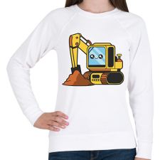 PRINTFASHION Markológép - Női pulóver - Fehér női pulóver, kardigán