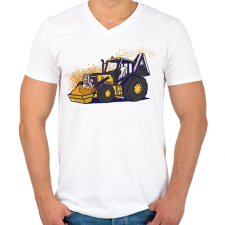 PRINTFASHION Markolós - Férfi V-nyakú póló - Fehér férfi póló