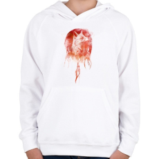 PRINTFASHION Mars - Gyerek kapucnis pulóver - Fehér