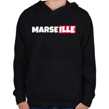 PRINTFASHION MARSEILLE - Gyerek kapucnis pulóver - Fekete gyerek pulóver, kardigán