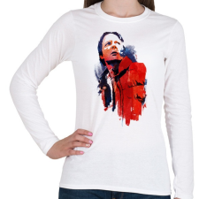 PRINTFASHION Marty - Női hosszú ujjú póló - Fehér női póló