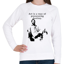 PRINTFASHION marvin gaye quotes - Női pulóver - Fehér női pulóver, kardigán