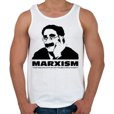 PRINTFASHION Marxism - Férfi atléta - Fehér