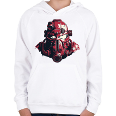 PRINTFASHION Mask - Gyerek kapucnis pulóver - Fehér