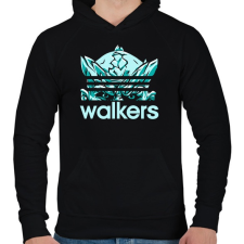 PRINTFASHION Mások - Walkers - Férfi kapucnis pulóver - Fekete férfi pulóver, kardigán