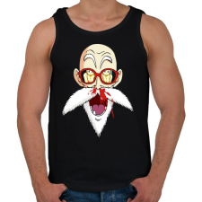 PRINTFASHION Master Roshi - Férfi atléta - Fekete atléta, trikó