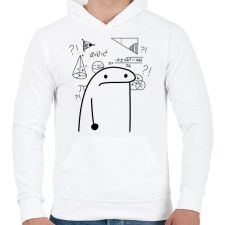 PRINTFASHION Matek borzalmai - fekete - Férfi kapucnis pulóver - Fehér férfi pulóver, kardigán