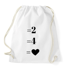 PRINTFASHION Matek páros minta - Sportzsák, Tornazsák - Fehér tornazsák