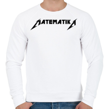 PRINTFASHION Matematika metallica póló - Férfi pulóver - Fehér férfi pulóver, kardigán