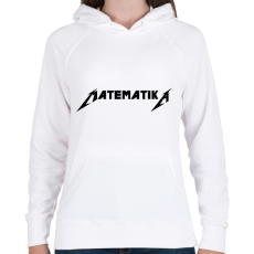 PRINTFASHION Matematika metallica póló - Női kapucnis pulóver - Fehér