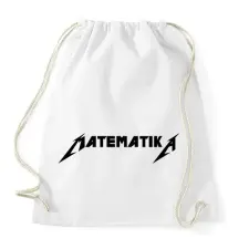 PRINTFASHION Matematika metallica póló - Sportzsák, Tornazsák - Fehér tornazsák