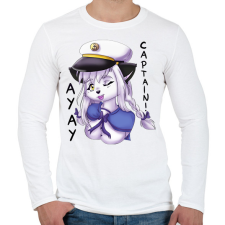 PRINTFASHION Matróz blúzban - Férfi hosszú ujjú póló - Fehér férfi póló