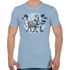 PRINTFASHION Matróz sirályok - Férfi póló - Világoskék férfi póló