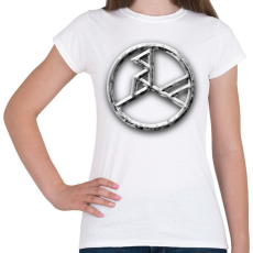 PRINTFASHION matt rovás logo - Női póló - Fehér