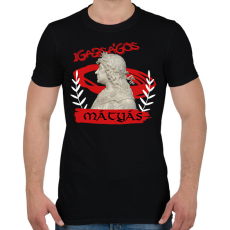 PRINTFASHION Mátyás király - Férfi póló - Fekete