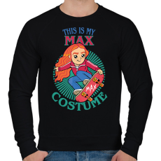 PRINTFASHION Max costume - Férfi pulóver - Fekete