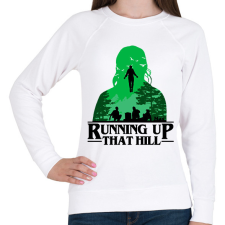 PRINTFASHION Max - Running up that hill - Női pulóver - Fehér női pulóver, kardigán