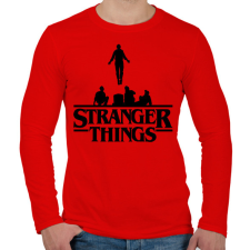 PRINTFASHION Max Stranger Things - Férfi hosszú ujjú póló - Piros férfi póló