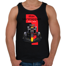 PRINTFASHION Max Verstappen 1 autóversenyző - fekete felirat - Férfi atléta - Fekete