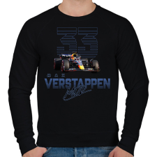 PRINTFASHION Max Verstappen - Férfi pulóver - Fekete férfi pulóver, kardigán