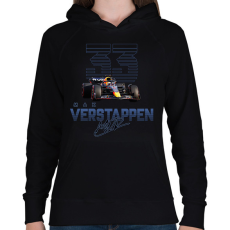 PRINTFASHION Max Verstappen - Női kapucnis pulóver - Fekete