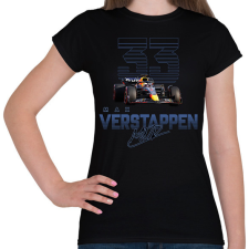 PRINTFASHION Max Verstappen - Női póló - Fekete férfi póló