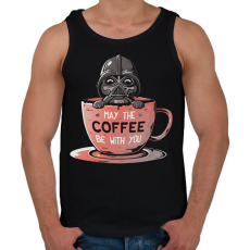 PRINTFASHION May the coffee be with you - Férfi atléta - Fekete