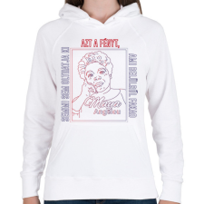 PRINTFASHION Maya Angelou idézet - Női kapucnis pulóver - Fehér női pulóver, kardigán