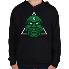PRINTFASHION Mayweather - Gyerek kapucnis pulóver - Fekete