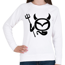 PRINTFASHION Mazda Devil - Női pulóver - Fehér