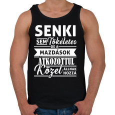 PRINTFASHION mazda fehér - Férfi atléta - Fekete