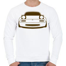 PRINTFASHION Mazda mx5 Barna - Férfi pulóver - Fehér férfi pulóver, kardigán