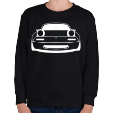 PRINTFASHION Mazda mx5 Fehér - Gyerek pulóver - Fekete