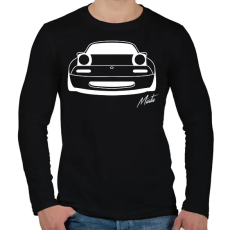 PRINTFASHION Mazda mx5 Miata - Férfi hosszú ujjú póló - Fekete